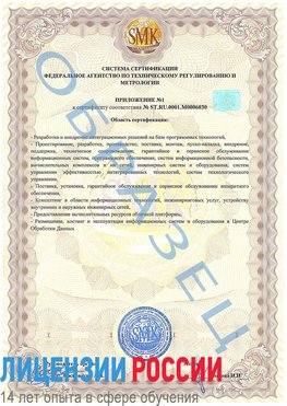 Образец сертификата соответствия (приложение) Ванино Сертификат ISO 27001